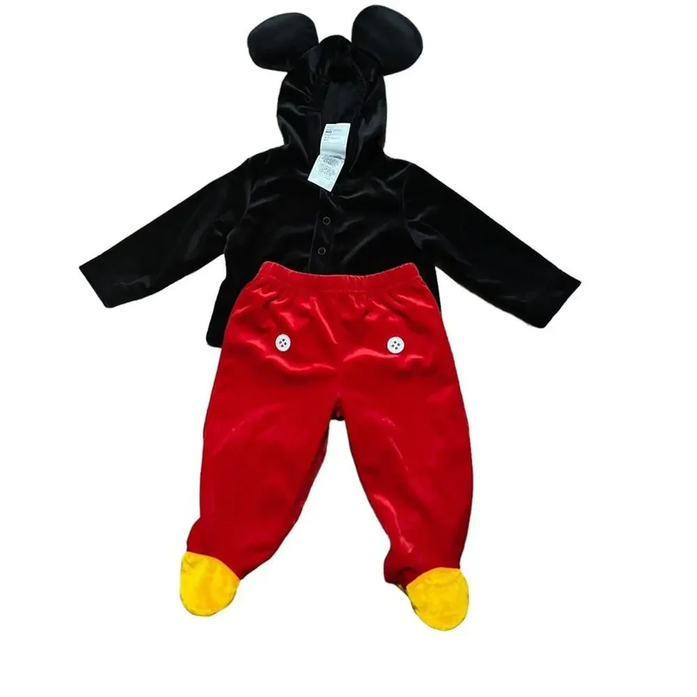 WDW Disney Baby Mickey Halloween Costume 2-Piece 6-12 Months